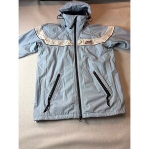 Musto Performance Light Blue Hooded Jacket With Zipper Pockets us4